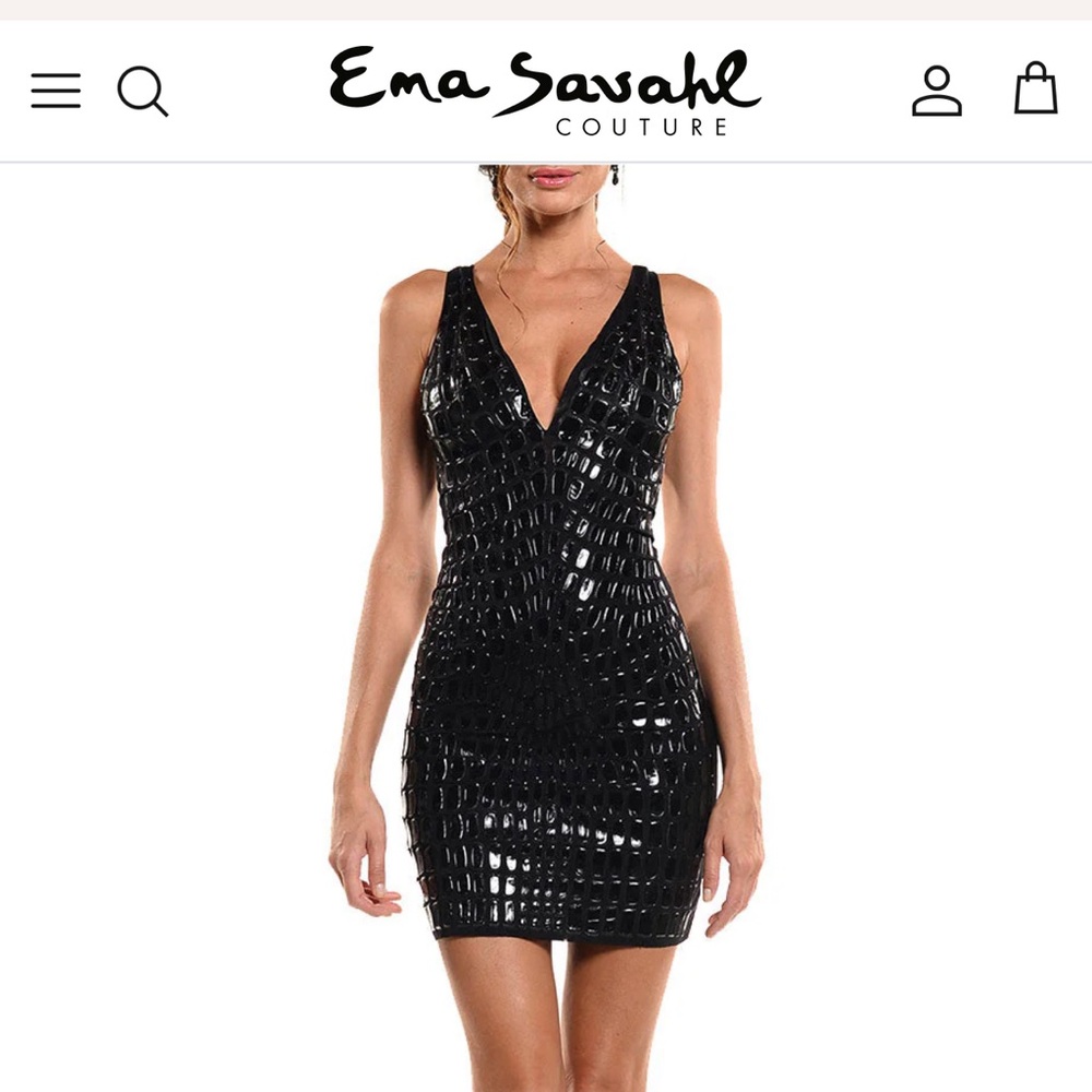 Ema Savahl Black Mini Dress

MINI LENGTH DEEP V-NECK CROSS BACK DRESS